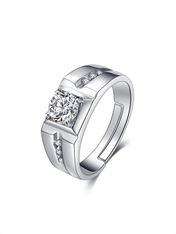 Buy PR PRINTS Valentine Gift PR RING Couple for lovers ,Girlfriend,Boyfriend/Husband  Wife Alloy Cubic Zirconia Platinum Plated Ring Set Online at Best Prices in  India - JioMart.